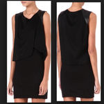Maje  Dieppe Layered Dress‎ in Black LBD Photo 1