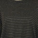 Apt. 9  X-Large Sweater Striped Round Neck Long Balloon Sleeves Stretch Gold Black Photo 1