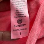 Sundry  | Hot Pink Ruched Racerback Tank Dress Sz S Photo 7