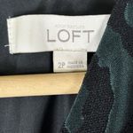 Ann Taylor Loft Women's Dress Sz 2P Green Leopard Print Fit Flare Party Mini Photo 3