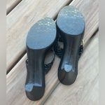 Coach  Black Woven Leather Sandals🖤🖤 Photo 9