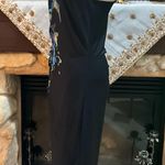 Bisou Bisou  Black and Blue One-Shoulder Dress Photo 3