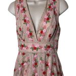 BCBGMAXAZRIA  Pink Embroidered floral Tulle Asymmetrical Cocktail Evening Dress 0 Photo 2
