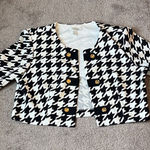 Dress Barn  Black/White Blazer SIZE 16 🎟️ Photo 0