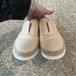 Tod's Beige Leather Francesina Espadrilles Slip On Sneakers Metallic Raffia 39.5 Photo 5