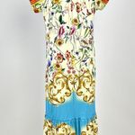 Johnny Was NWOT  Felix Trapeze Midi Dress Floral Size XXS Short-sleeved V-neck Photo 5