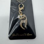 Dali’s Pet Jewellery Rhinestone Cat Charm Gold Tone Clip 2” New Photo 5