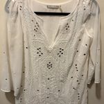 Alice + Olivia  butterfly embellished mini dress white lined‎ size XS Photo 2