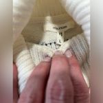 Maurice's Tinsel Fair Isle Turtleneck Sweater Ecru Combo Sz L Like New Photo 4