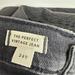 Madewell  The Tall Perfect Vintage Jean Bartlett Wash Black Ripped US 24 NWT Photo 13