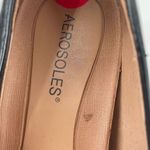 Aerosoles Macrame Black Pointy Toe Pump Heels Size 10 Office Career Comfort EUC Photo 4