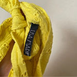 Lisa Marie Fernandez Floral Tiered‎ Dress yellow mini dress with pockets Size 4 Photo 6