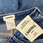 L'Agence  Alicent High Waist Wide Leg Jeans in Wilcox Blue Relaxed US 24 NWT Photo 9