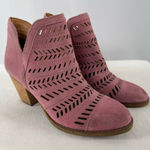 Frye and‎ Company Perforated Leather Bootie in Pink Size 6.5 Photo 0
