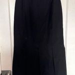 Harvé Benard Long Wool Black Pleated Skirt Photo 0