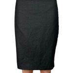 Bebe  Gray High Waisted Career Work Office Zipper Pencil Straight Midi Skirt Sz 4 Photo 0