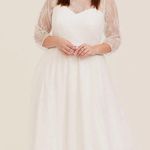 Torrid NWT  Ivory Lace Wedding Dress with Pearls - Size 20 Photo 0