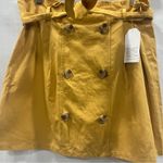 Sadie Love Mini Skirt Womens Size Large Yellow Gold Belt Tie Boho Preppy Simple Photo 1