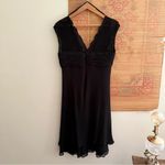 Donna Ricco 90s Silk Black Lace Chiffon Cocktail Dress Photo 9