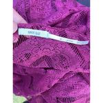 Anthropologie  kimchi blue size small cranberry lace top Photo 2