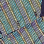 Doncaster Vintage  button front sleeveless vest metallic silk blend shirt 14 Photo 2