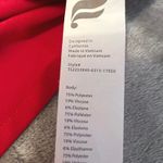 Fabletics  Scrub Top Womens Large Red V-Neck Short Sleeve Casual Nursing Medical Photo 6