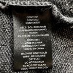 WAYF  Sweater Dress Balloon Sleeve Printed Pullover Stretch Black Gray Small Photo 3