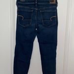 American Eagle  Skinny Cropped Cuffed Dark Wash Jeans Photo 1