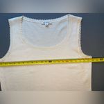 St. John  Knit Shell Top,‎ Vintage, Sleeveless, Cream, Size XL Photo 6