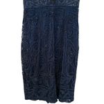 Sue Wong NOCTURNE Beaded Navy Blue Sleeveless Bodycon Dress Size 12 Y2K Photo 10