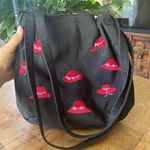 Girls shoulder bag with red hats Black Photo 0