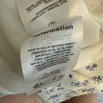 Reformation  Ceara Floral V-Neck Midi Dress Women's 8 White Blue Cottagecore NWOT Photo 14