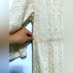 Tea N Rose  Cream Floral Lace Dress Photo 4