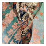 Ralph Lauren Lauren  Pastel Watercolor Drop-Waist Ruffle Dress Large Photo 7