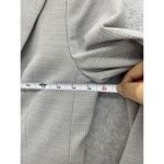 The Limited  Women's Travel Suit Jacket Gray Check Size 0 Long Sleeve Wool Blend Photo 9