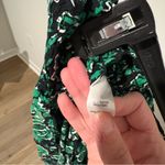 Cato Floral Tassel Hi Rise Wide Leg Palazzo Pull On Pants Green Black Medium Photo 4