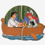 Disney The Little Mermaid Ariel & Eric Boat Scene Enamel Pin Set Photo 1