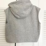 Calvin Klein Jeans Contrast Logo Cropped Hooded Sleeveless Sweatshirt Top VGUC Small Photo 2
