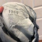 Gap 1969 Women's Mid Rise Boyfriend Flare Jeans Blue Denim Size 32/14 Y2K Photo 6