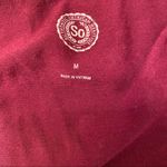 SO || Maroon cold shoulder long sleeve top Photo 4