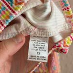 Savanna‎ Jane Rhinestone Aztec Cropped Corduroy Jacket 1X Pink Photo 5