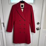J.Crew  double breasted wool long lady trench coat size 4 preppy business career Photo 1