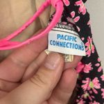 Vintage Pacific Connections Neon Pink Daisy One‎ Piece Swimsuit Medium Photo 3