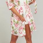 Show Me Your Mumu Brie Pink Floral Short Sleeve Robe O/S Photo 3