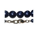 Liz Claiborne Faux Navy Blue Pearl Long Women’s Necklace Photo 4