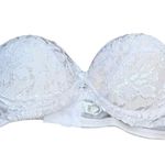 Victoria's Secret NWT Victoria’s Secret Patricia Strapless Padded Lace Elegant White Bra size 34B Photo 4