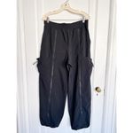 Athleta • Stay Fly Pant pull on track baggy black cargo cinch loose fit Photo 2