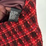 Kasper  Red brown tweed plaid sleeveless knee length dress 10 fall career lined Photo 9