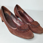 Salvatore Ferragamo  brown suede shoes size 9.5 Photo 0