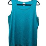 Missguided Chico's Cami Tank Top Blue Scoop Neck Stretch Pullover Tee Sz 2 Medium Photo 0